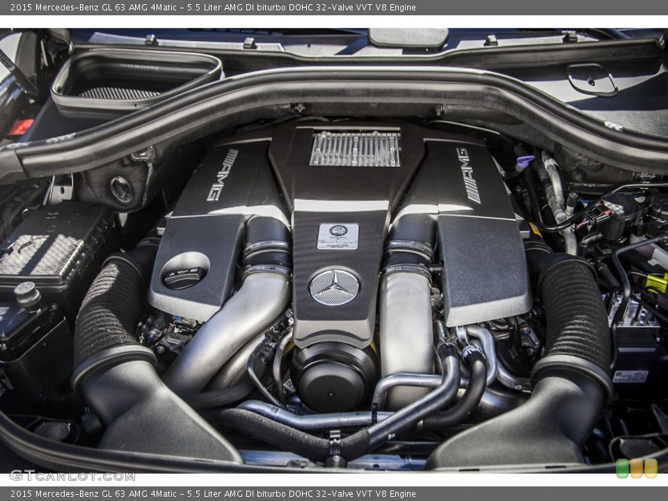 5.5 Liter AMG DI biturbo DOHC 32-Valve VVT V8 Engine for the 2015 Mercedes-Benz GL #98881277