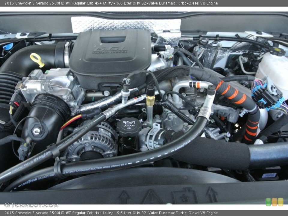 6.6 Liter OHV 32-Valve Duramax Turbo-Diesel V8 Engine for the 2015 Chevrolet Silverado 3500HD #99040791