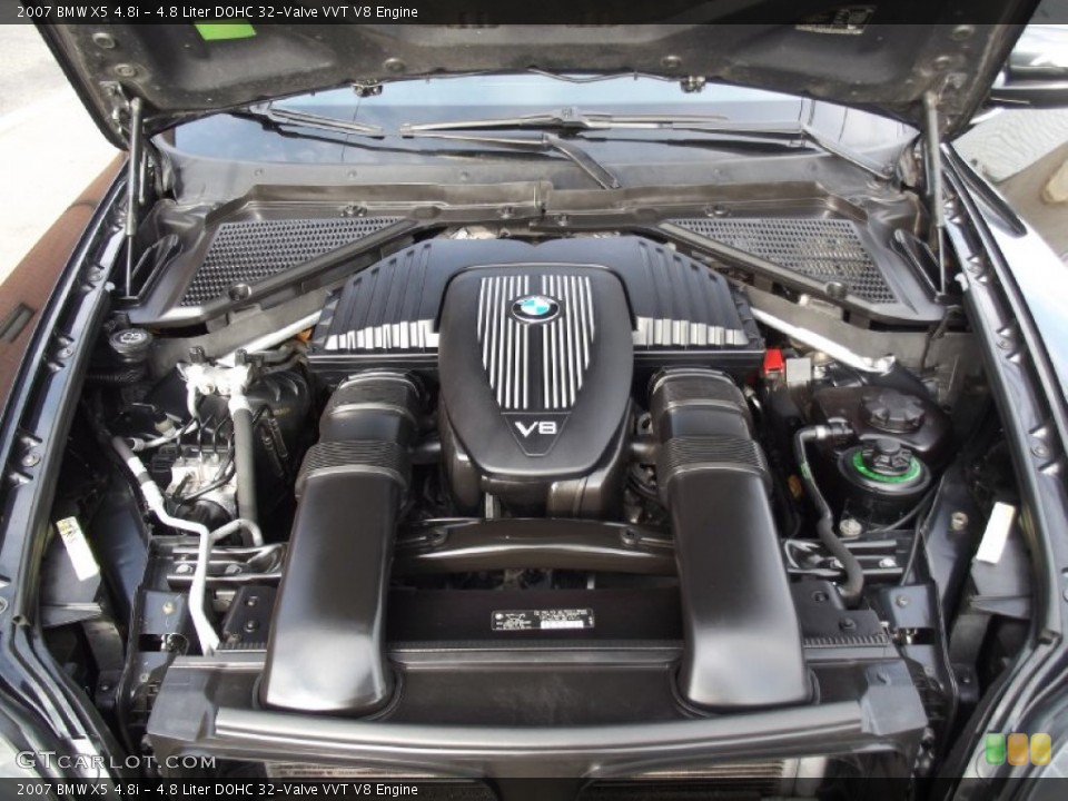 4.8 Liter DOHC 32-Valve VVT V8 2007 BMW X5 Engine