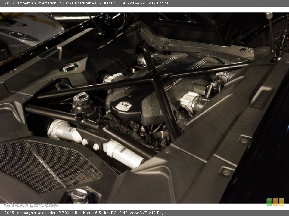 6.5 Liter DOHC 48-Valve VVT V12 2015 Lamborghini Aventador Engine