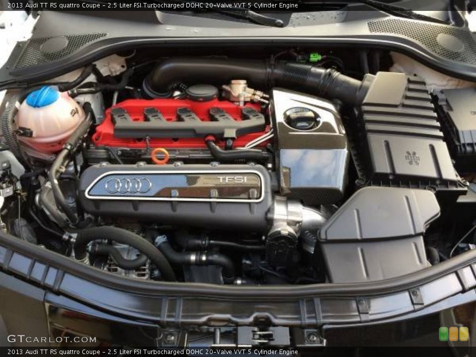2.5 Liter FSI Turbocharged DOHC 20-Valve VVT 5 Cylinder 2013 Audi TT Engine
