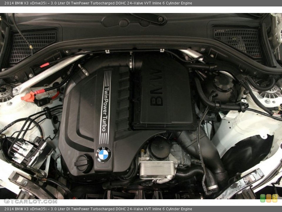 3.0 Liter DI TwinPower Turbocharged DOHC 24-Valve VVT Inline 6 Cylinder 2014 BMW X3 Engine