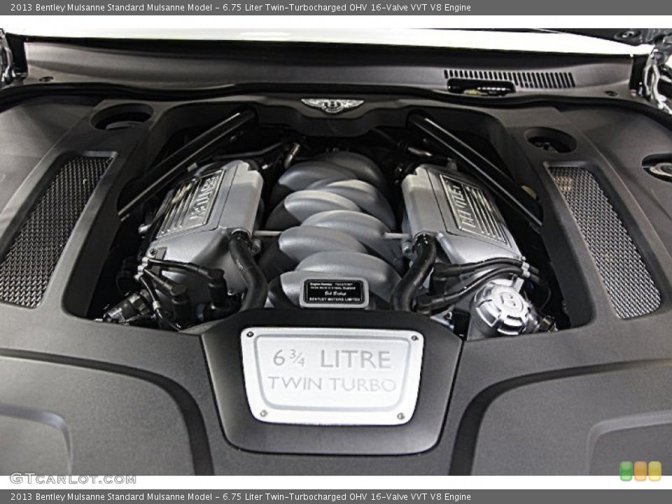 6.75 Liter Twin-Turbocharged OHV 16-Valve VVT V8 Engine for the 2013 Bentley Mulsanne #99161398