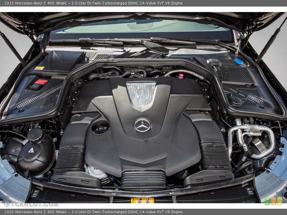 3.0 Liter DI Twin-Turbocharged DOHC 24-Valve VVT V6 Engine for the 2015 Mercedes-Benz C #99233584