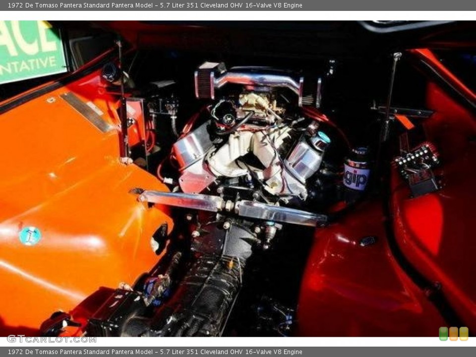 5.7 Liter 351 Cleveland OHV 16-Valve V8 Engine for the 1972 De Tomaso Pantera #99328797