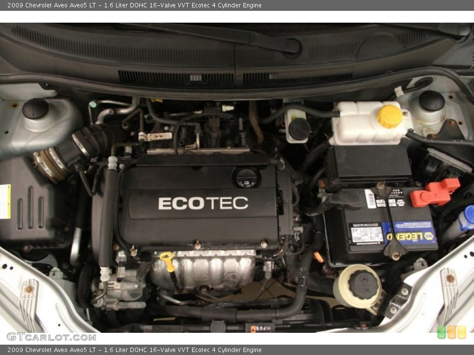 1.6 Liter DOHC 16-Valve VVT Ecotec 4 Cylinder Engine for the 2009 Chevrolet Aveo #99333463