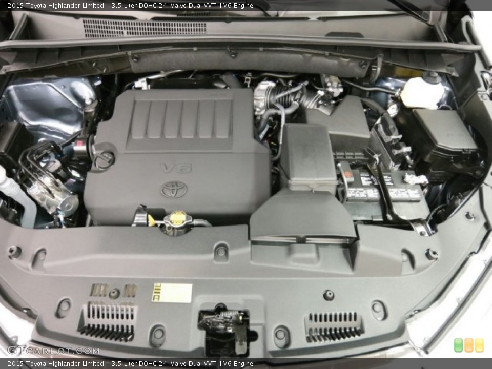 3.5 Liter DOHC 24-Valve Dual VVT-i V6 Engine for the 2015 Toyota Highlander #99343711