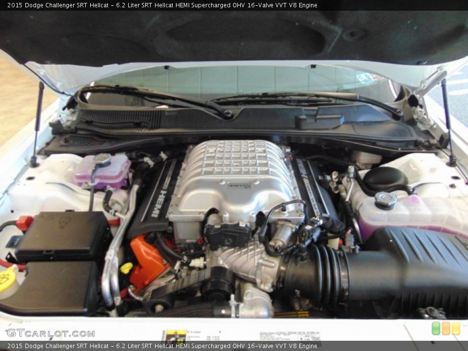 6.2 Liter SRT Hellcat HEMI Supercharged OHV 16-Valve VVT V8 Engine for the 2015 Dodge Challenger #99349939
