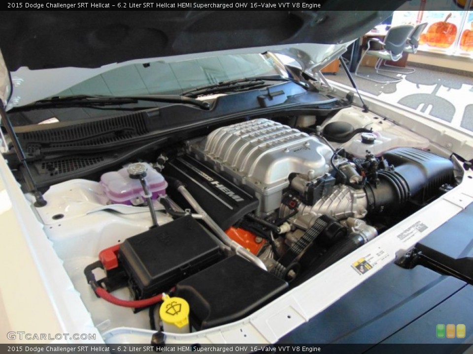 6.2 Liter SRT Hellcat HEMI Supercharged OHV 16-Valve VVT V8 Engine for the 2015 Dodge Challenger #99349984