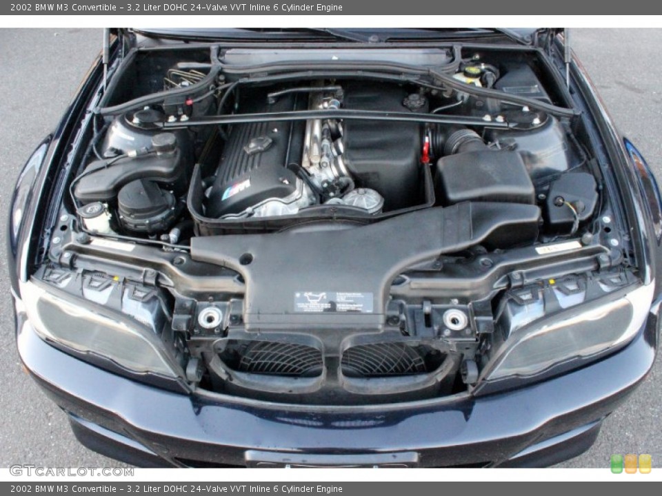 3.2 Liter DOHC 24-Valve VVT Inline 6 Cylinder 2002 BMW M3 Engine