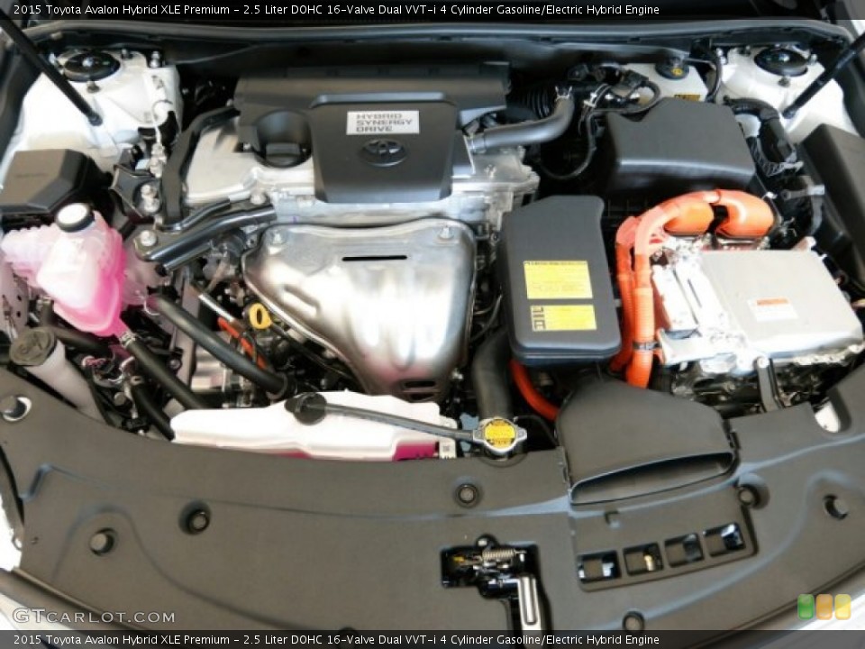 2.5 Liter DOHC 16-Valve Dual VVT-i 4 Cylinder Gasoline/Electric Hybrid Engine for the 2015 Toyota Avalon #99384110