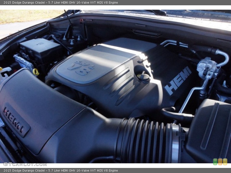 5.7 Liter HEMI OHV 16-Valve VVT MDS V8 2015 Dodge Durango Engine