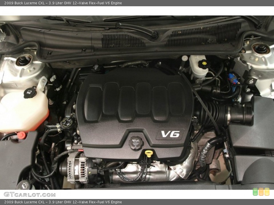 3.9 Liter OHV 12-Valve Flex-Fuel V6 2009 Buick Lucerne Engine
