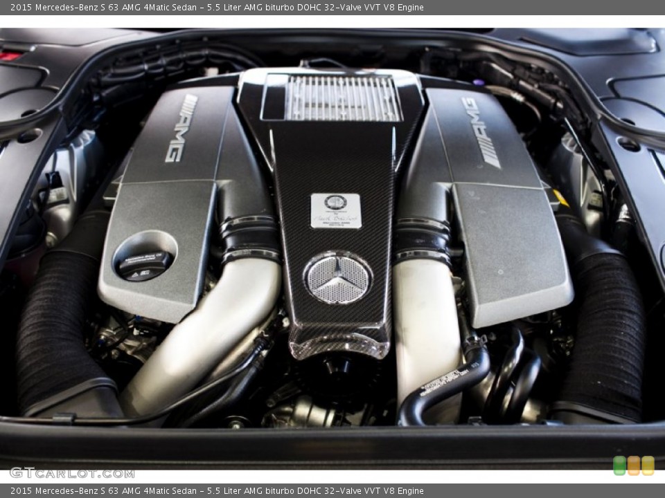 5.5 Liter AMG biturbo DOHC 32-Valve VVT V8 Engine for the 2015 Mercedes-Benz S #99505042