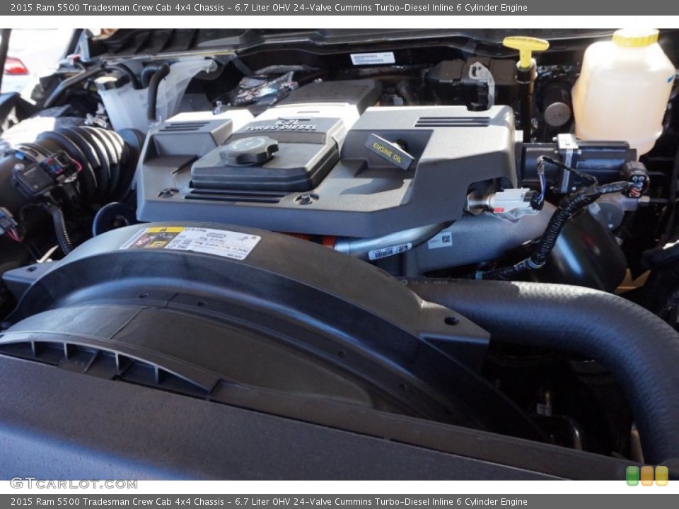 6.7 Liter OHV 24-Valve Cummins Turbo-Diesel Inline 6 Cylinder 2015 Ram 5500 Engine