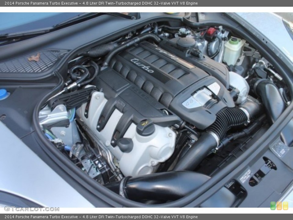 4.8 Liter DFI Twin-Turbocharged DOHC 32-Valve VVT V8 Engine for the 2014 Porsche Panamera #99579610