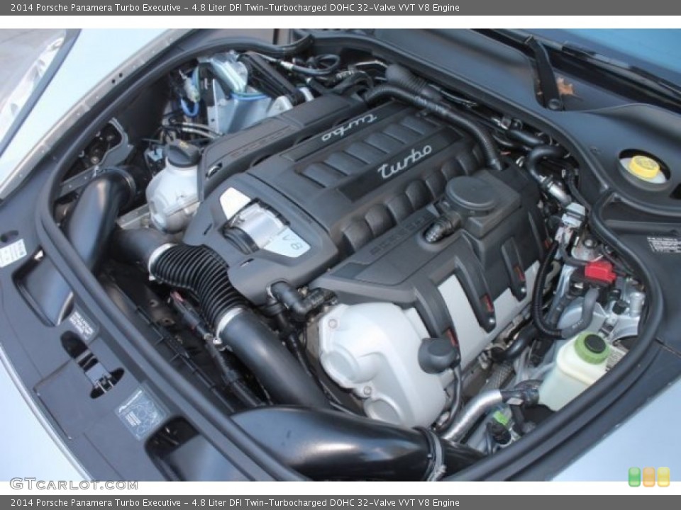 4.8 Liter DFI Twin-Turbocharged DOHC 32-Valve VVT V8 Engine for the 2014 Porsche Panamera #99579628