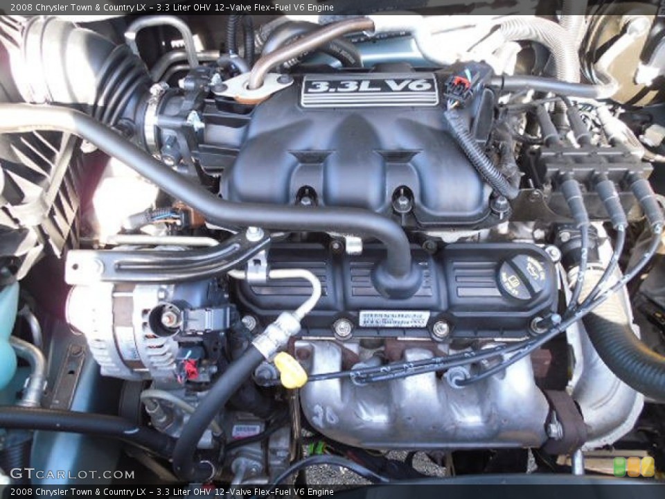 3.3 Liter OHV 12-Valve Flex-Fuel V6 Engine for the 2008 Chrysler Town & Country #99607514