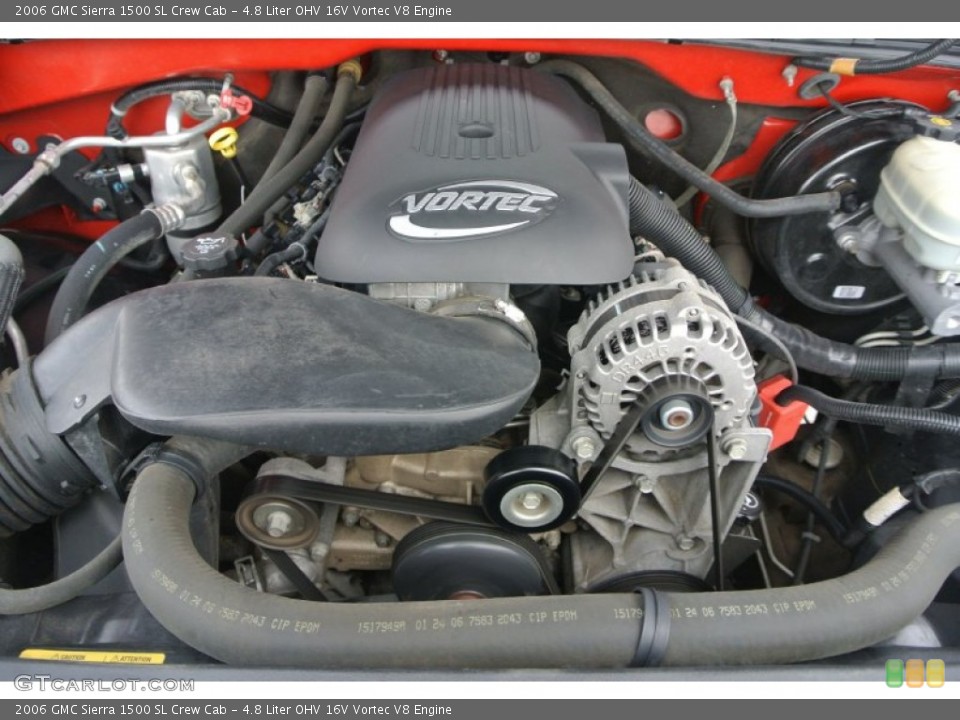 4.8 Liter OHV 16V Vortec V8 Engine for the 2006 GMC Sierra 1500 #99613299