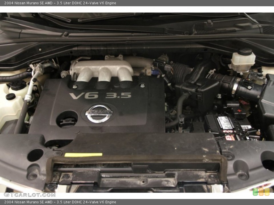 3.5 Liter DOHC 24-Valve V6 2004 Nissan Murano Engine