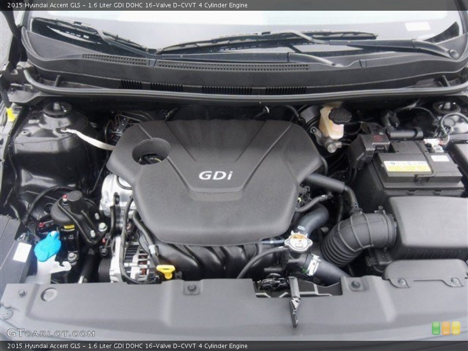 1.6 Liter GDI DOHC 16-Valve D-CVVT 4 Cylinder Engine for the 2015 Hyundai Accent #99697334