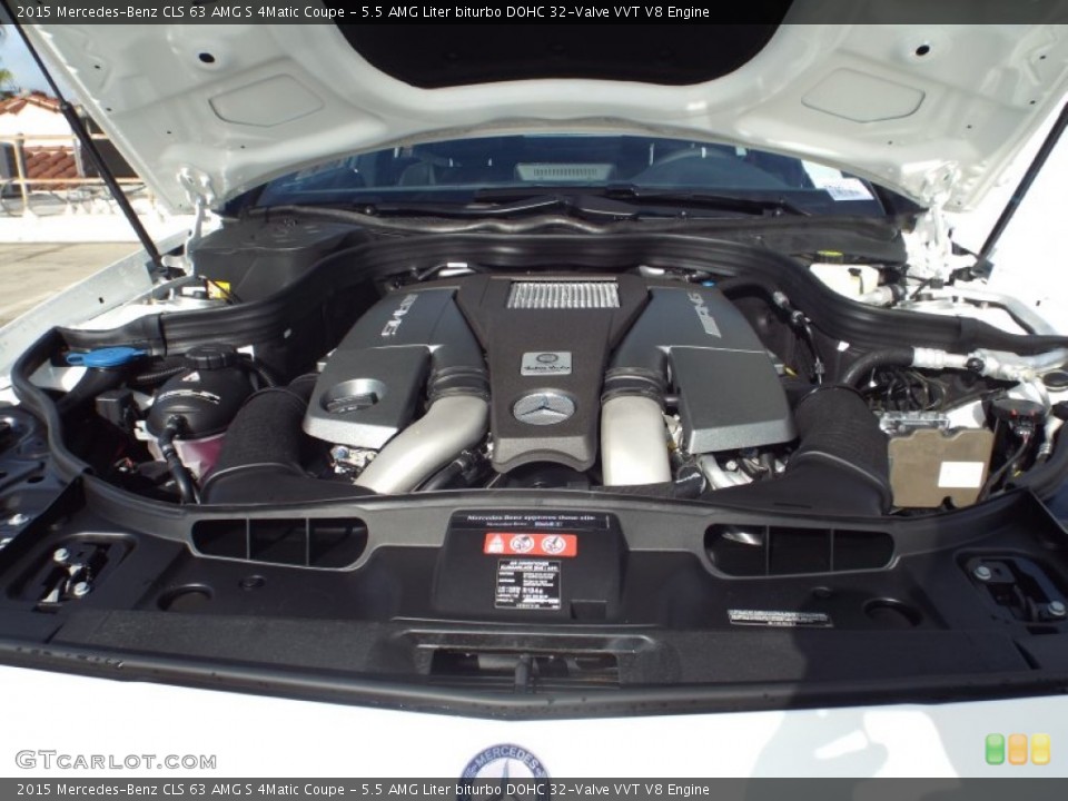 5.5 AMG Liter biturbo DOHC 32-Valve VVT V8 Engine for the 2015 Mercedes-Benz CLS #99780887