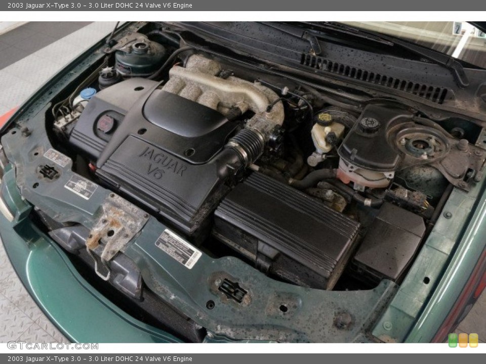 3.0 Liter DOHC 24 Valve V6 2003 Jaguar X-Type Engine
