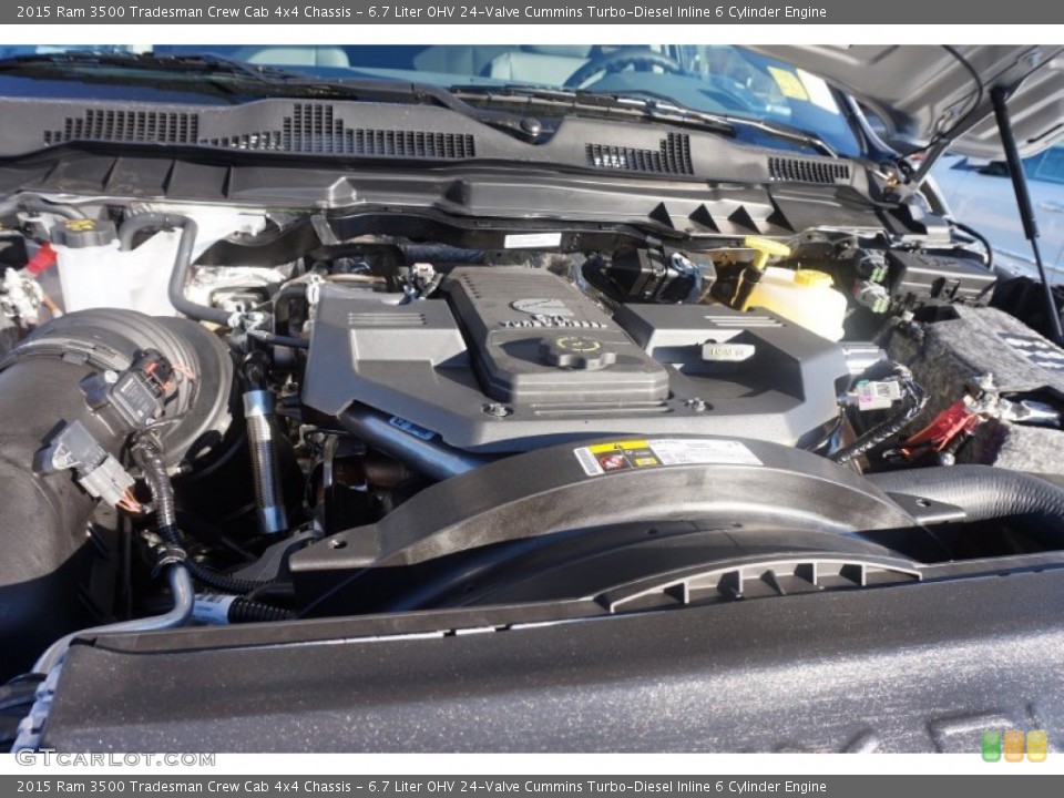 6.7 Liter OHV 24-Valve Cummins Turbo-Diesel Inline 6 Cylinder Engine for the 2015 Ram 3500 #99873936
