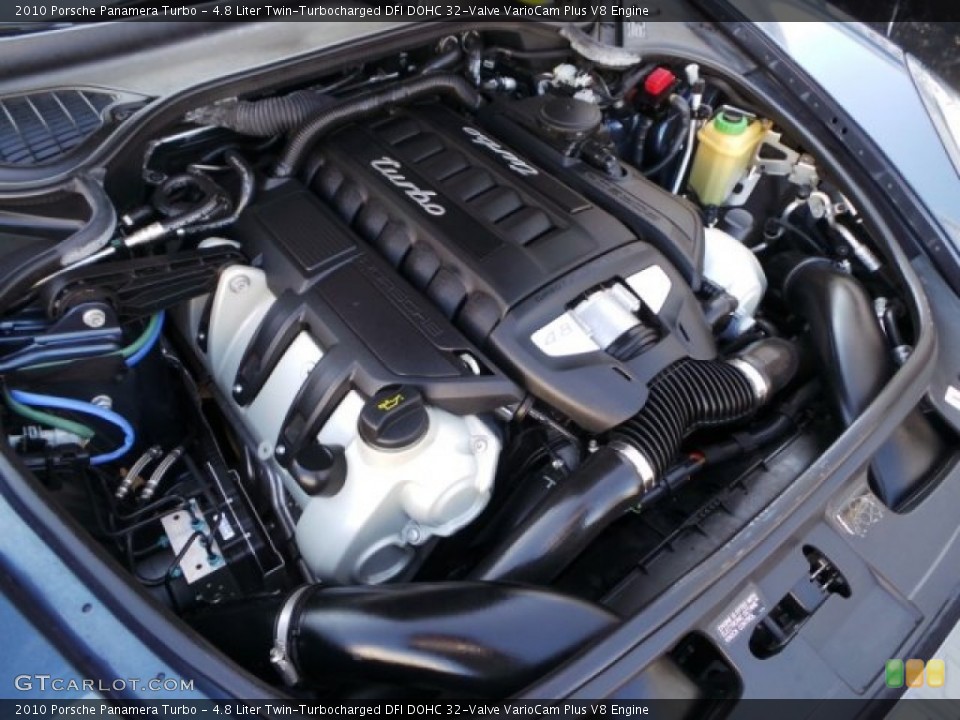 4.8 Liter Twin-Turbocharged DFI DOHC 32-Valve VarioCam Plus V8 2010 Porsche Panamera Engine