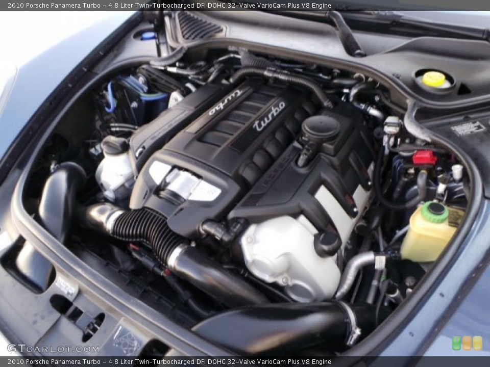 4.8 Liter Twin-Turbocharged DFI DOHC 32-Valve VarioCam Plus V8 Engine for the 2010 Porsche Panamera #99919495