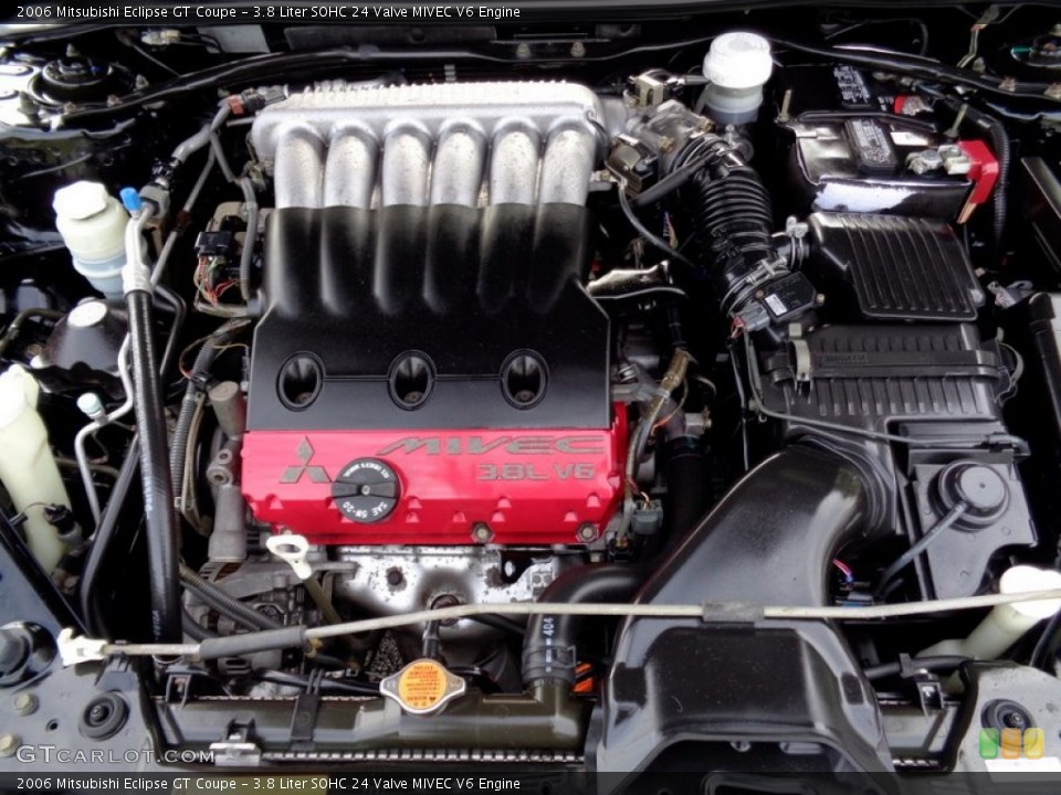 3.8 Liter SOHC 24 Valve MIVEC V6 2006 Mitsubishi Eclipse Engine