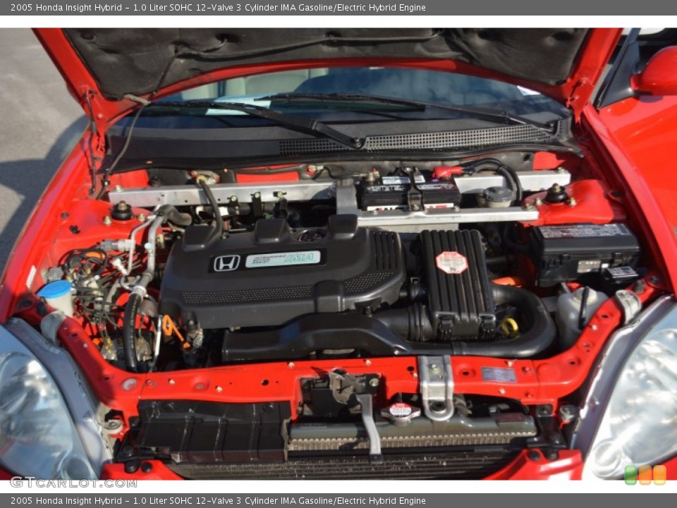 1.0 Liter SOHC 12-Valve 3 Cylinder IMA Gasoline/Electric Hybrid 2005 Honda Insight Engine