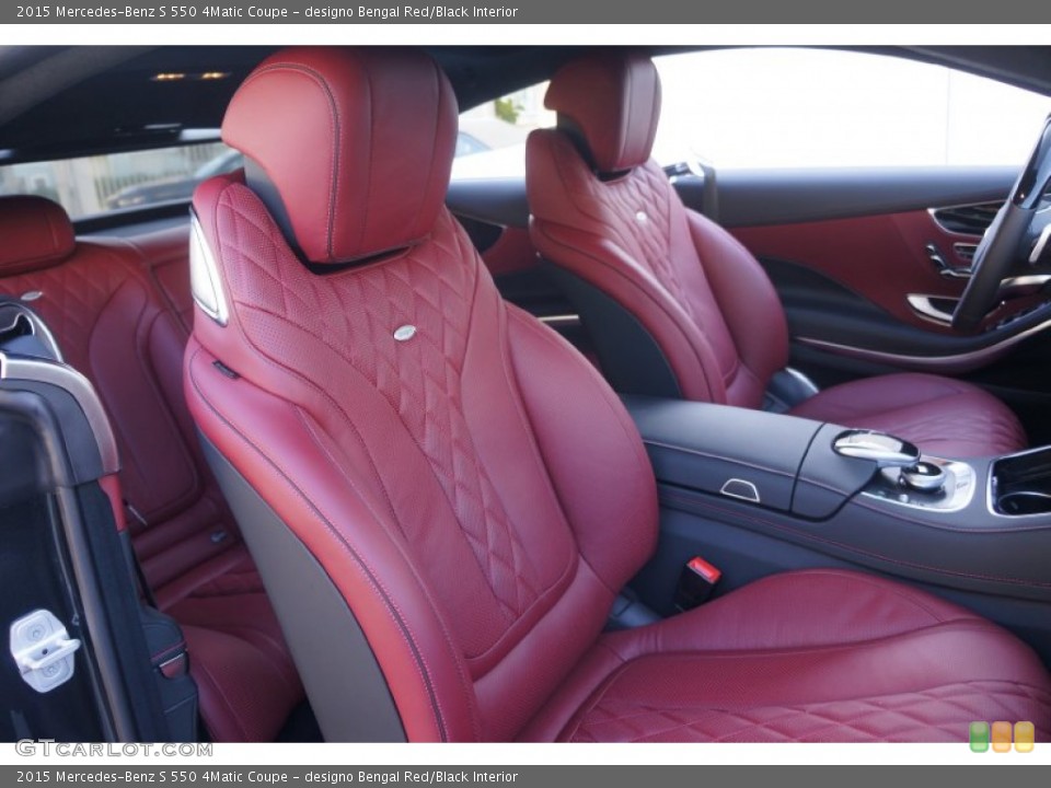 designo Bengal Red/Black Interior Front Seat for the 2015 Mercedes-Benz S 550 4Matic Coupe #100000017