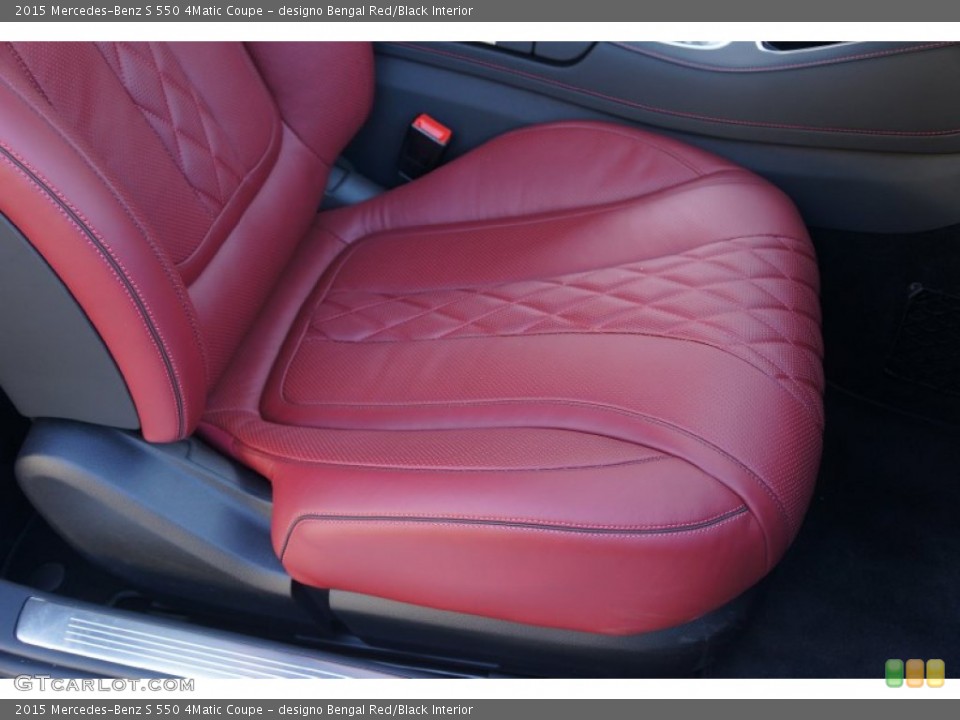 designo Bengal Red/Black Interior Front Seat for the 2015 Mercedes-Benz S 550 4Matic Coupe #100000036