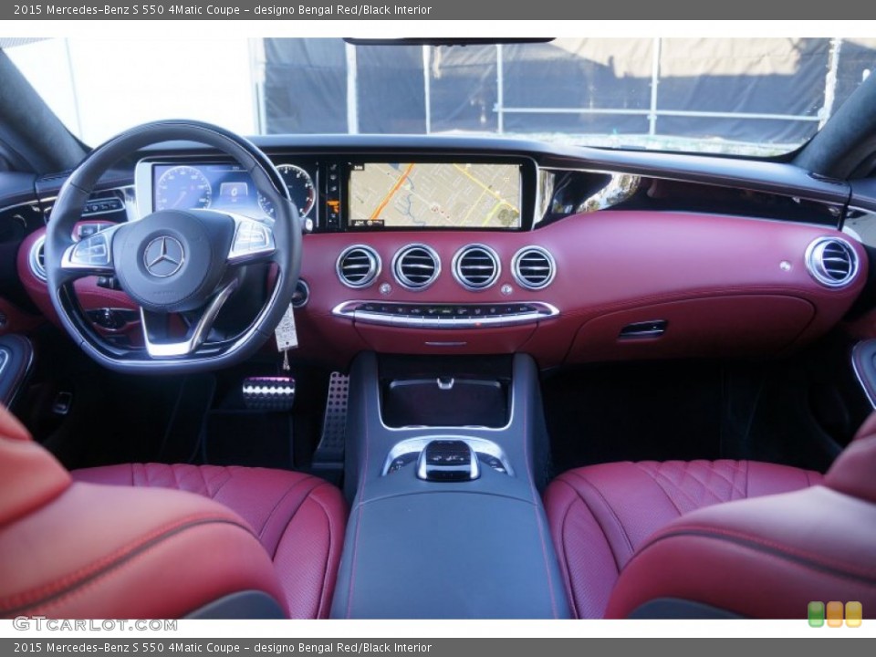 designo Bengal Red/Black Interior Dashboard for the 2015 Mercedes-Benz S 550 4Matic Coupe #100000142