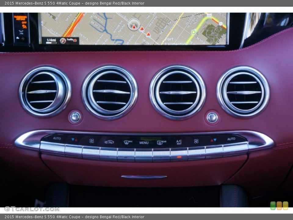 designo Bengal Red/Black Interior Controls for the 2015 Mercedes-Benz S 550 4Matic Coupe #100000231