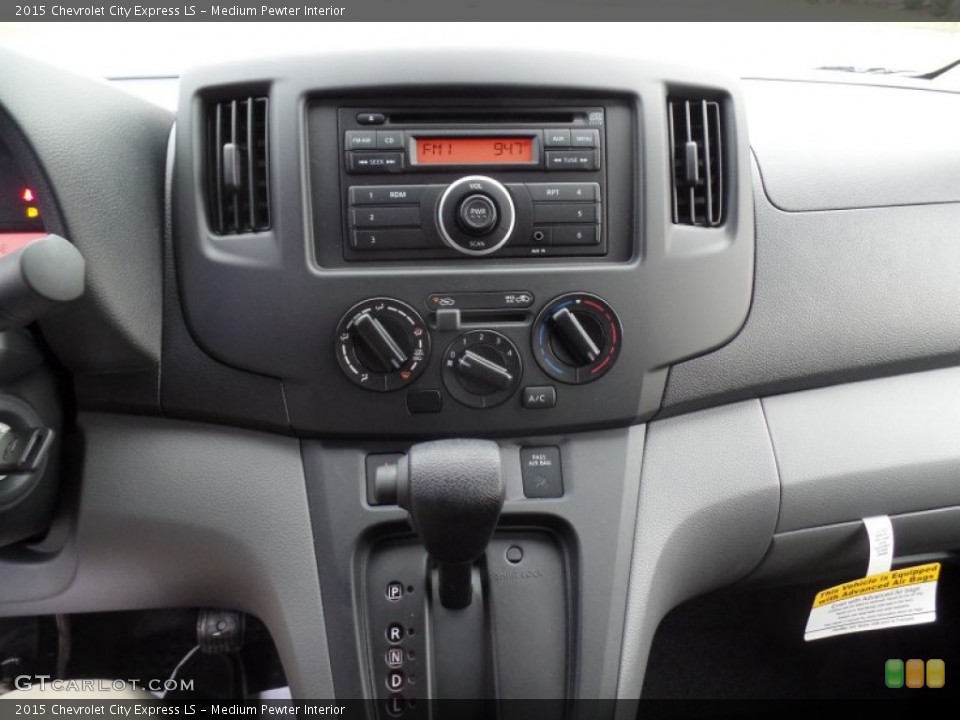 Medium Pewter Interior Controls for the 2015 Chevrolet City Express LS #100002904