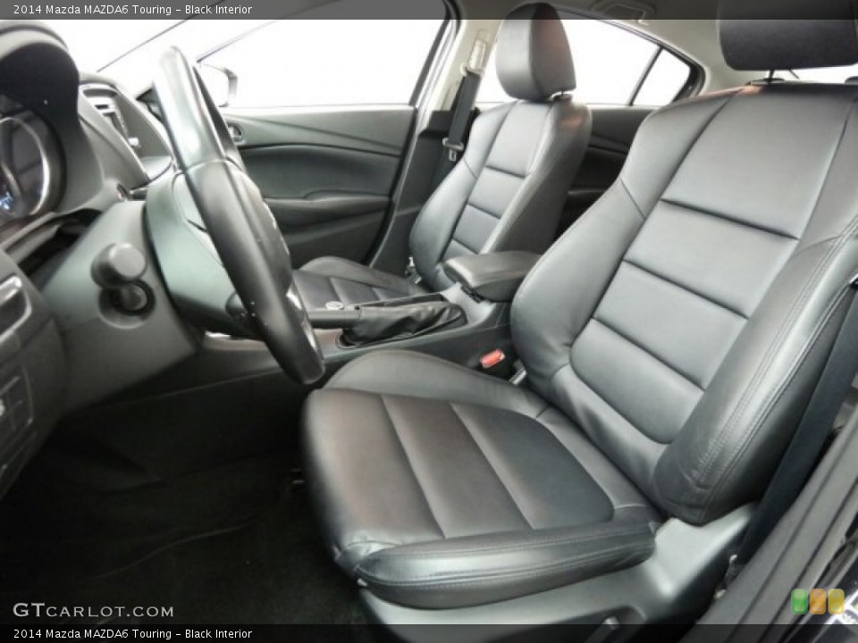 Black Interior Front Seat for the 2014 Mazda MAZDA6 Touring #100004101