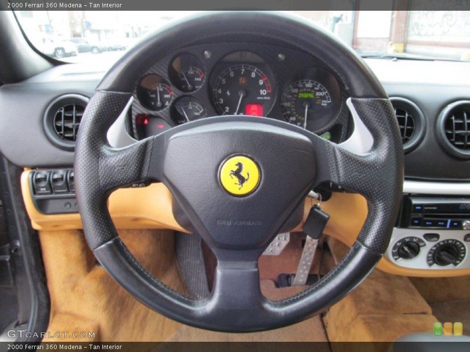 Tan Interior Steering Wheel for the 2000 Ferrari 360 Modena #100004802