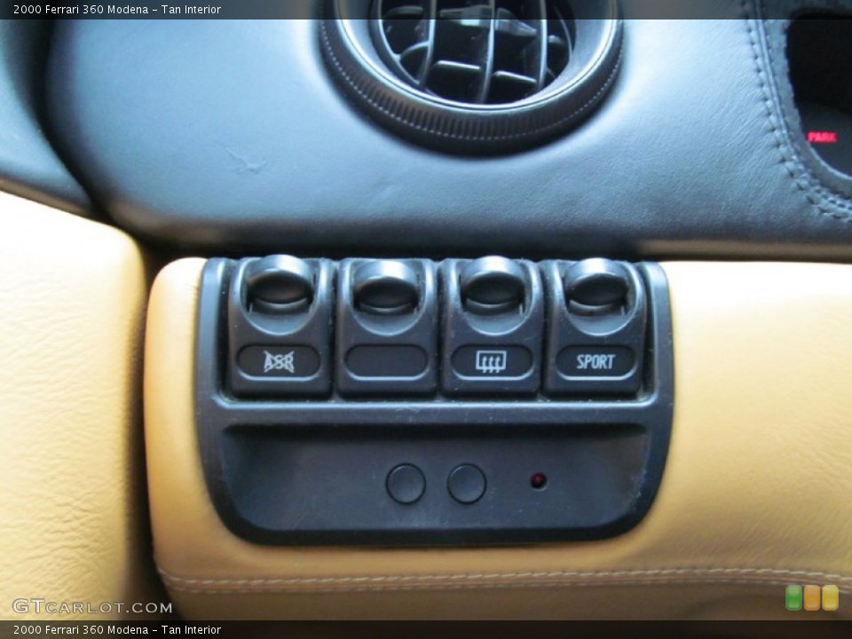 Tan Interior Controls for the 2000 Ferrari 360 Modena #100004917