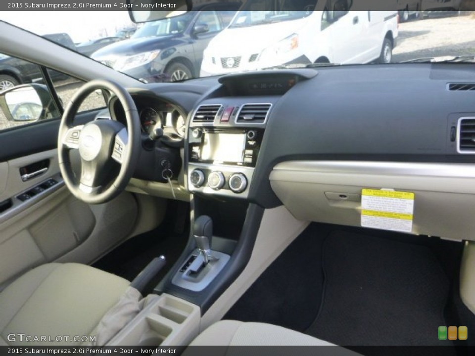 Ivory Interior Dashboard for the 2015 Subaru Impreza 2.0i Premium 4 Door #100014097