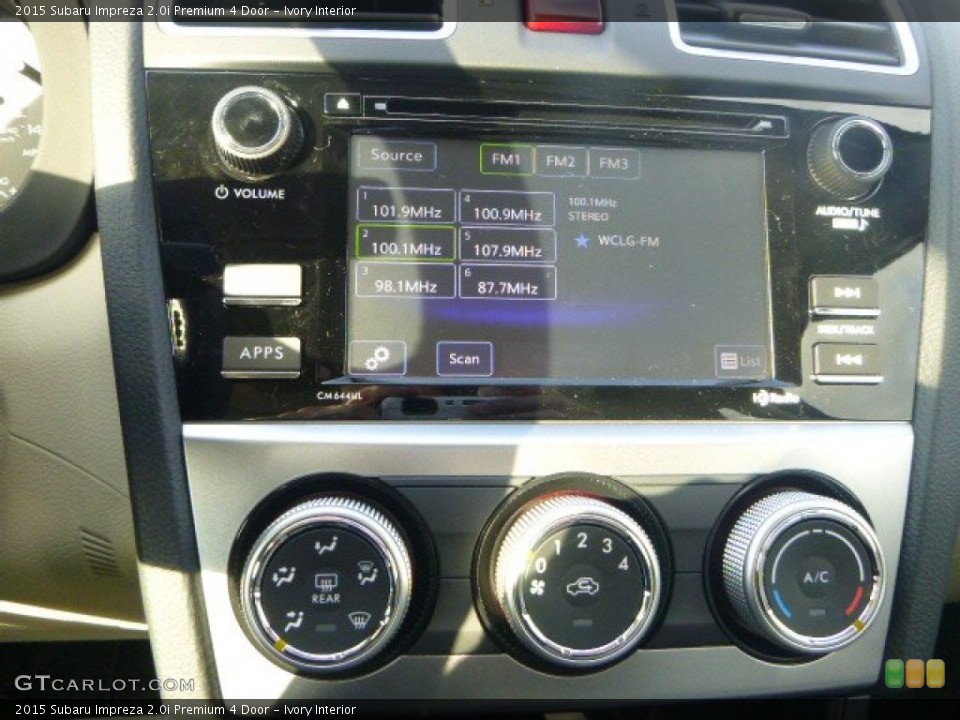 Ivory Interior Controls for the 2015 Subaru Impreza 2.0i Premium 4 Door #100014244