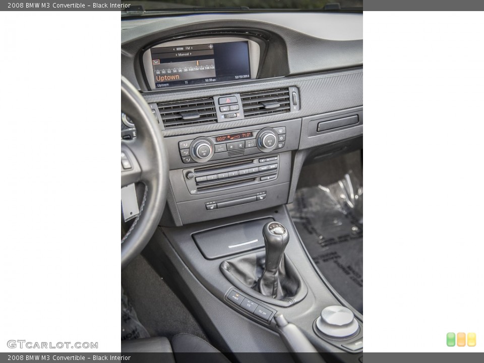 Black Interior Controls for the 2008 BMW M3 Convertible #100016284
