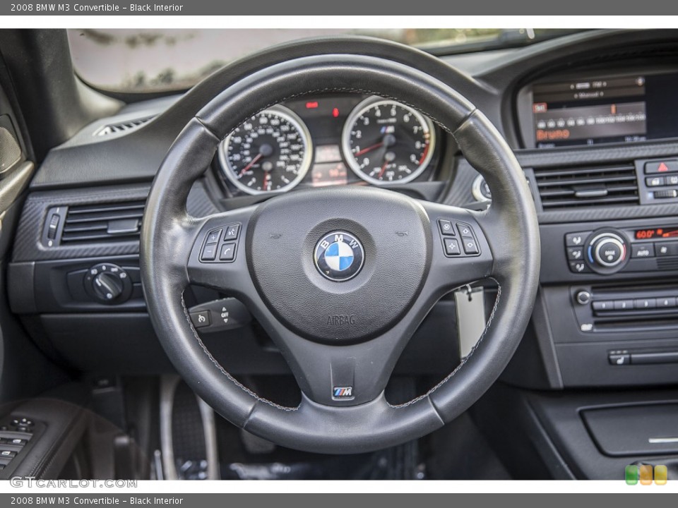 Black Interior Steering Wheel for the 2008 BMW M3 Convertible #100016479