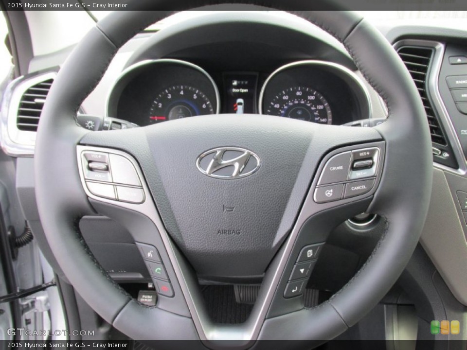 Gray Interior Steering Wheel for the 2015 Hyundai Santa Fe GLS #100020127