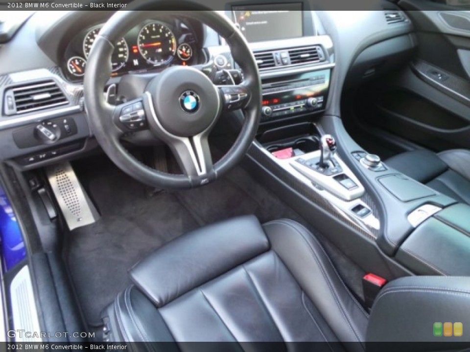 Black 2012 BMW M6 Interiors
