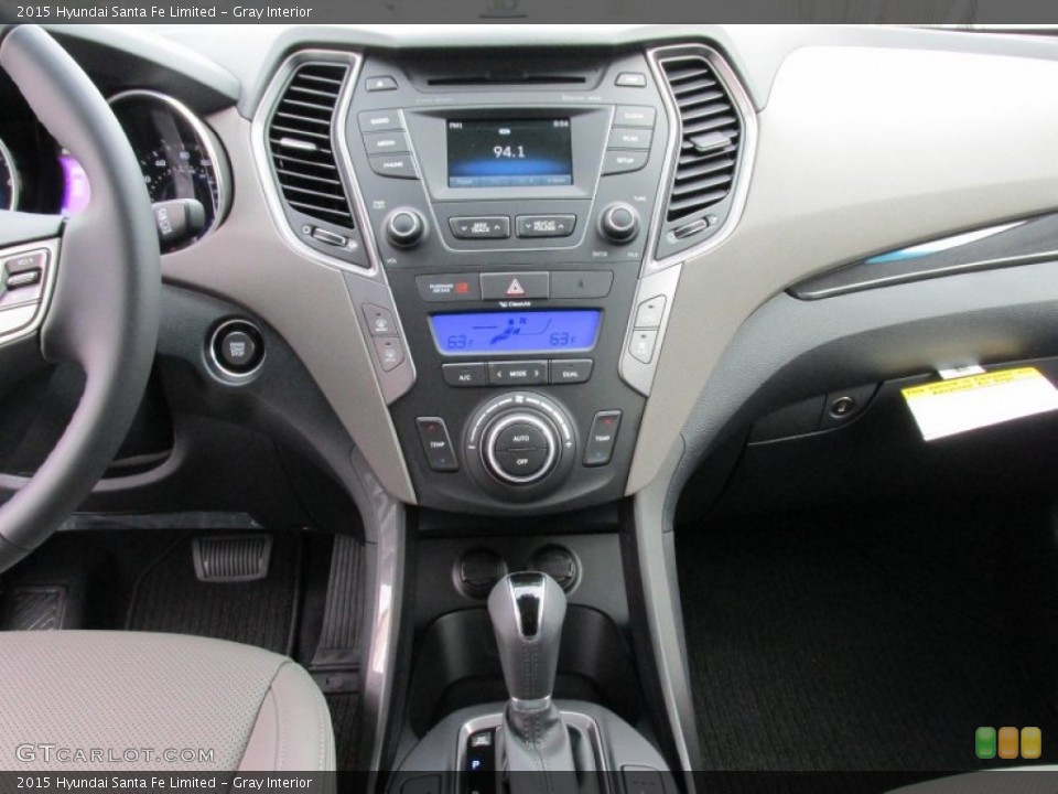 Gray Interior Dashboard for the 2015 Hyundai Santa Fe Limited #100020538