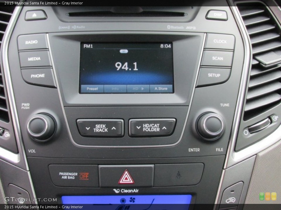 Gray Interior Controls for the 2015 Hyundai Santa Fe Limited #100020550
