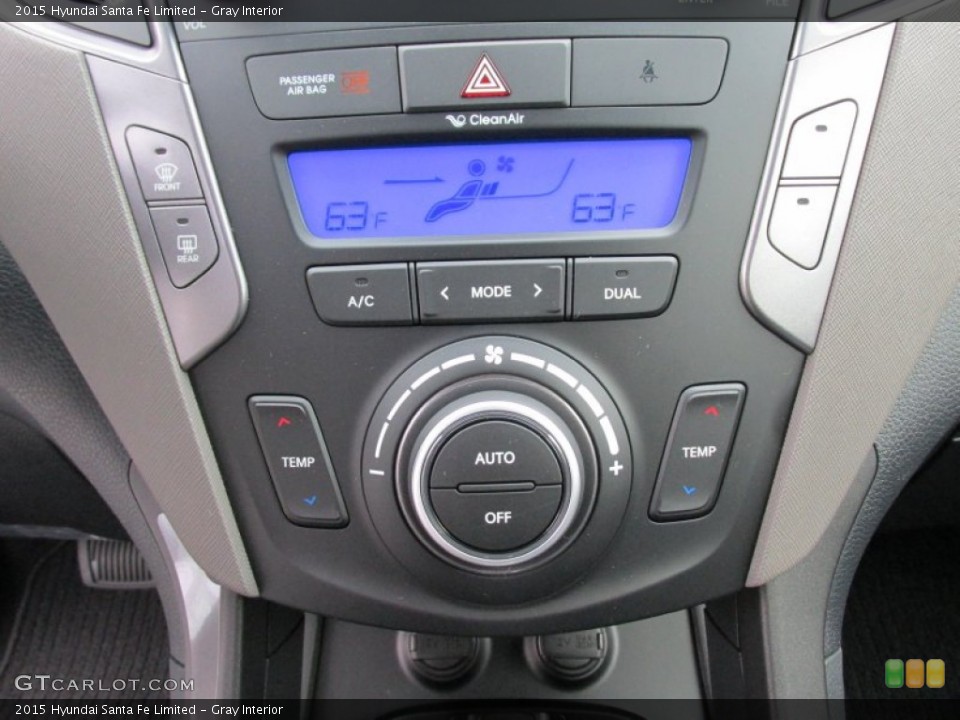 Gray Interior Controls for the 2015 Hyundai Santa Fe Limited #100020562