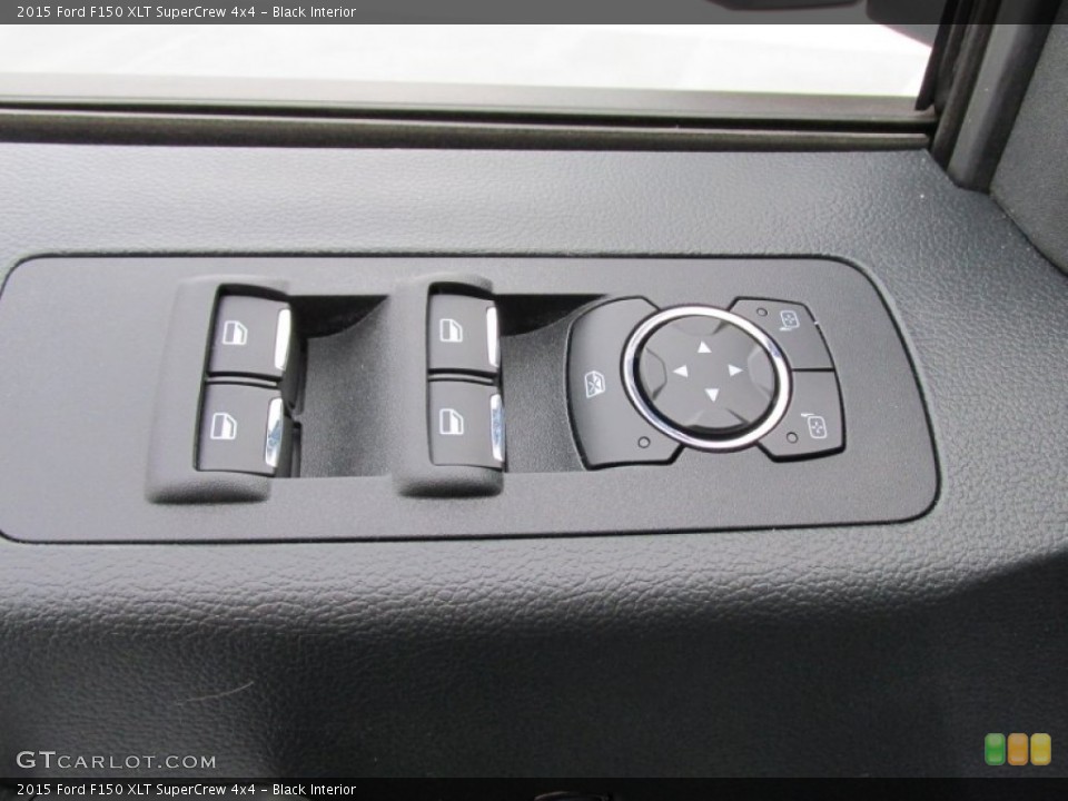 Black Interior Controls for the 2015 Ford F150 XLT SuperCrew 4x4 #100024954